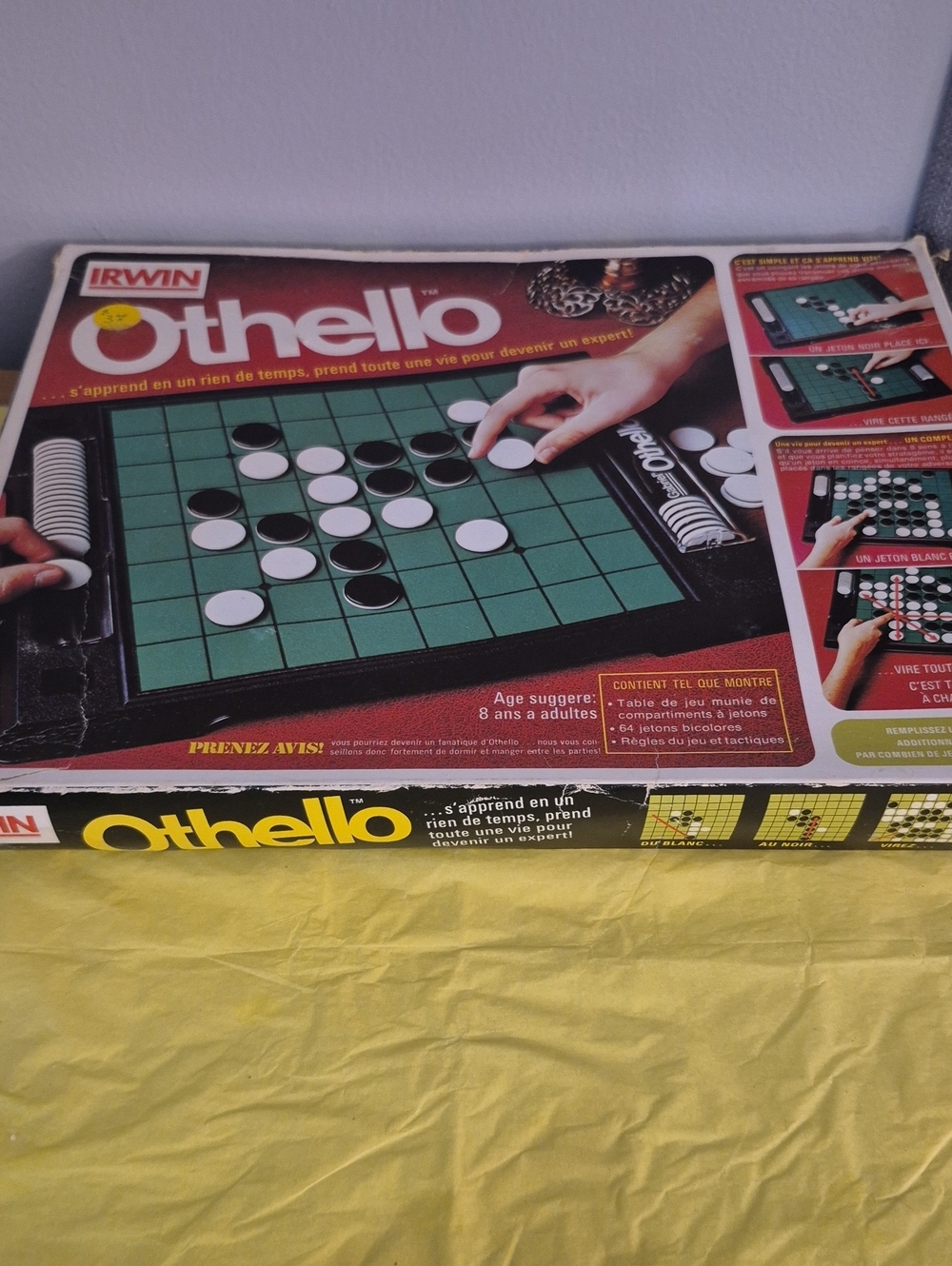 Irwin Othello Board Game - Green, Black, White